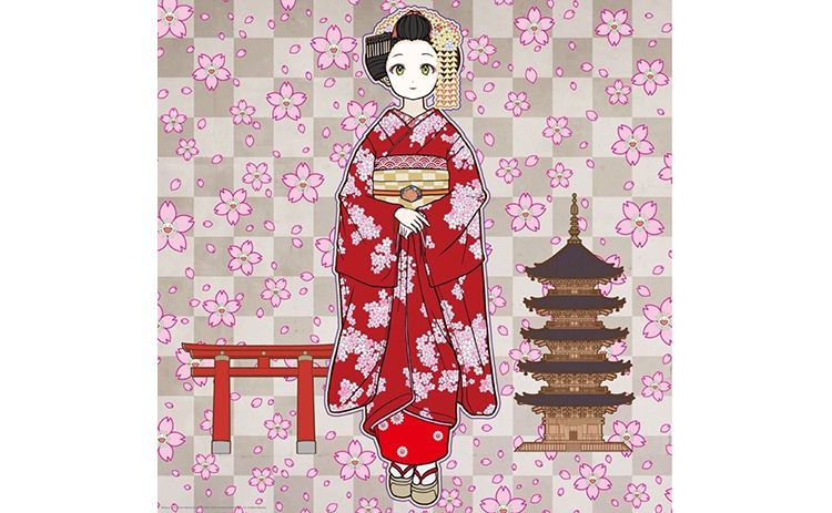 お花の玉の上でパンダの子供、鎮座しております。』村上隆／Takashi