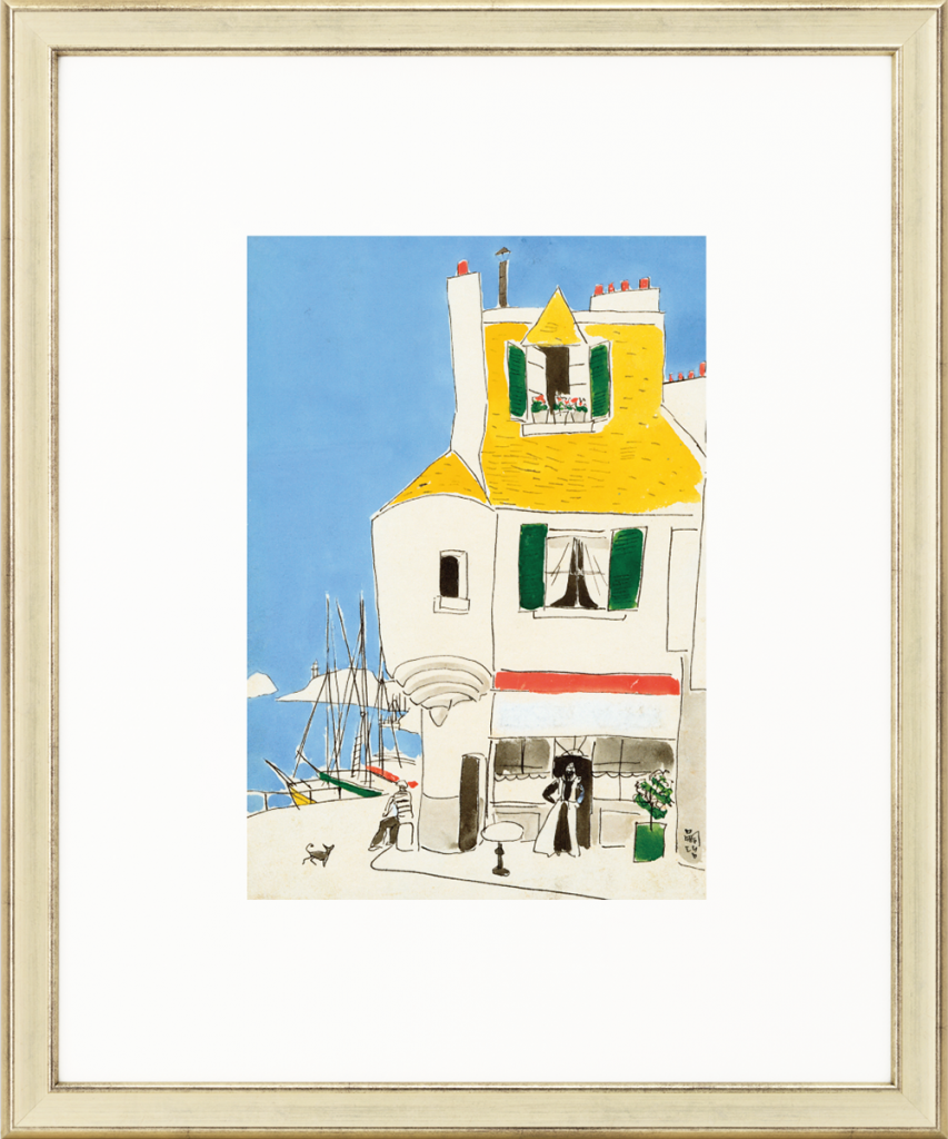 受注制作】婦人之友アートセレクション 高精彩複製画 藤田嗣治「仏国