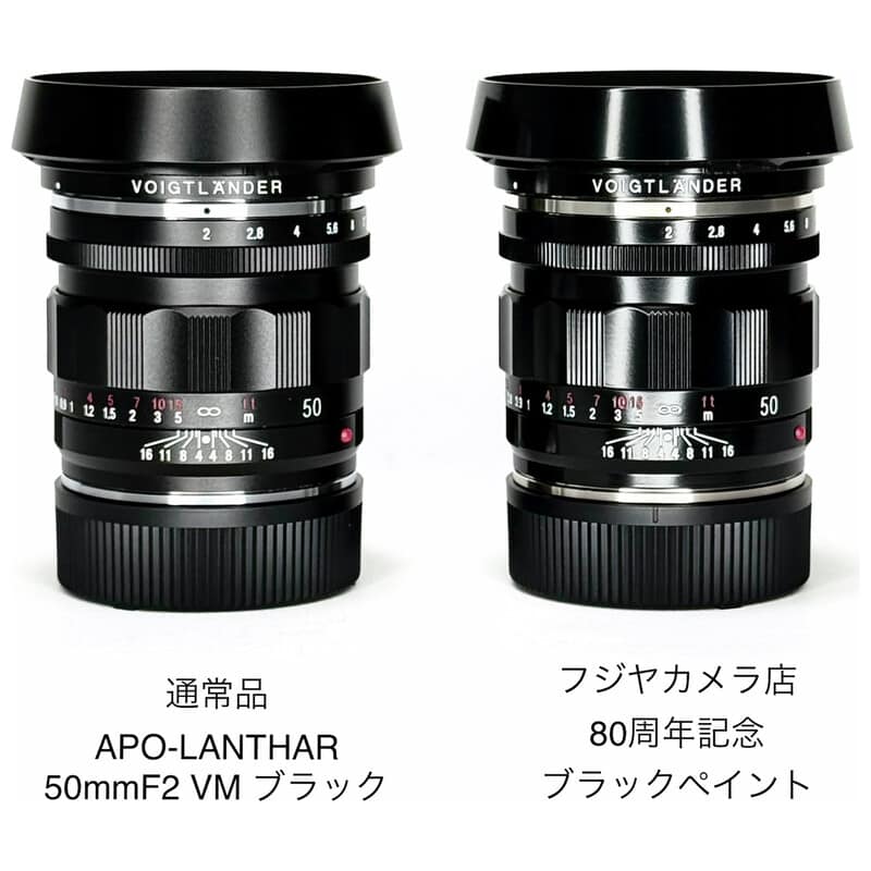 Voigtlander APO-LANTHAR 50mm F2 Aspherical VM ブラックペイント