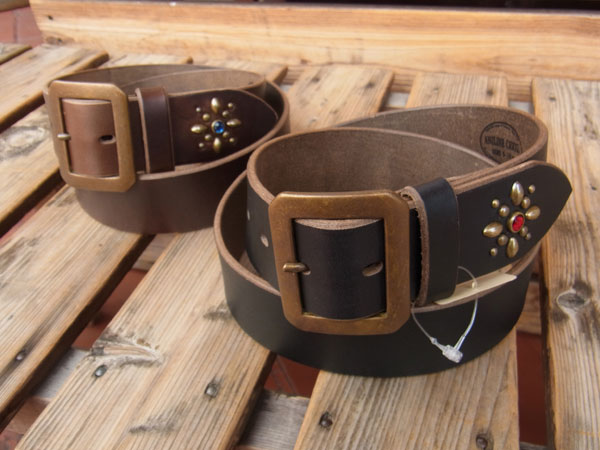 別注 OPUS US OIL LEATHER STUDS BELT オーパス ホーウィン社オイルド