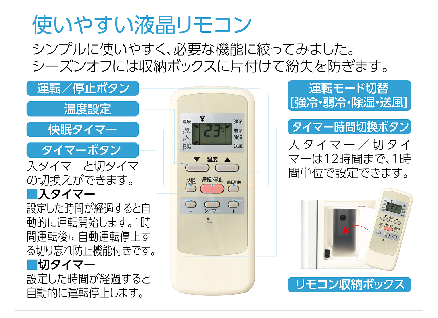 ルームエアコン（冷房除湿専用） KAW-1602/W｜窓用エアコン｜シーズン