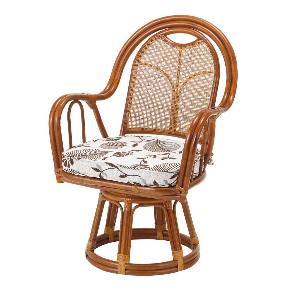 アテーナライフ ラタン回転チェア ワイドハイ SAC37CVN の通販