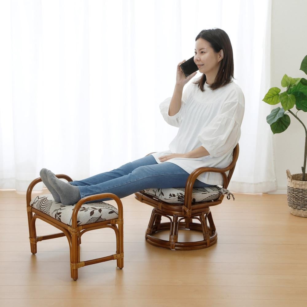 アテーナライフ ラタン回転チェア ミドル SPZ－11－17VN の