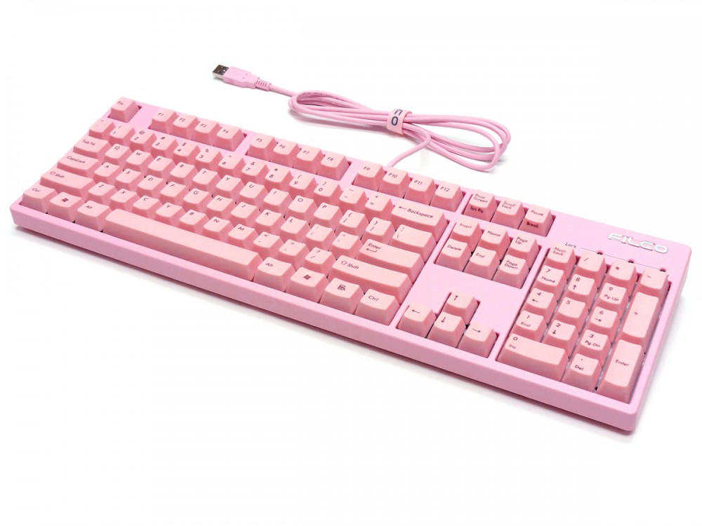 Filco Majestouch 2 Pink MX Red Soft Linear USA Keyboard