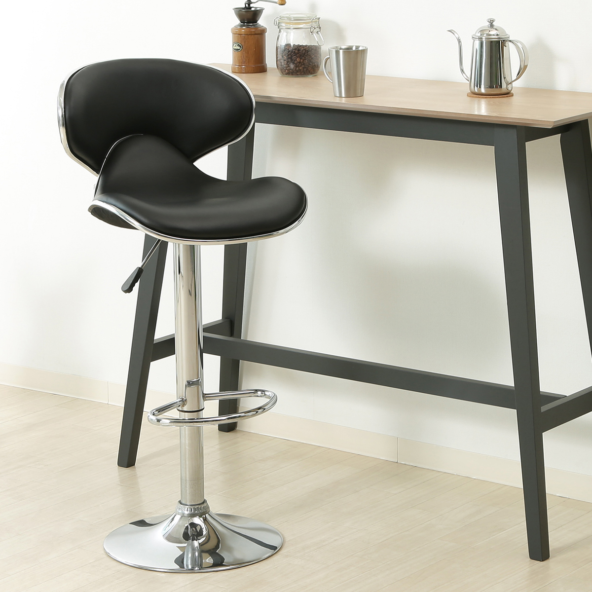 清水カウンターチェア 黒 楽天市場】カウンターチェア バーチェア