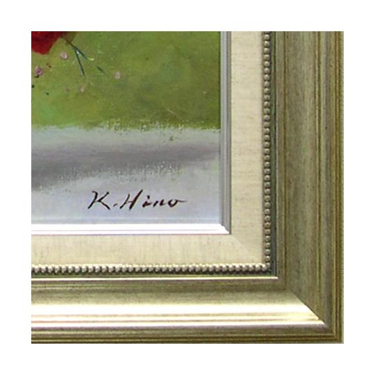 絵画 油絵 ばら (日野皖) 送料無料 【肉筆】【油絵】【花】【6号