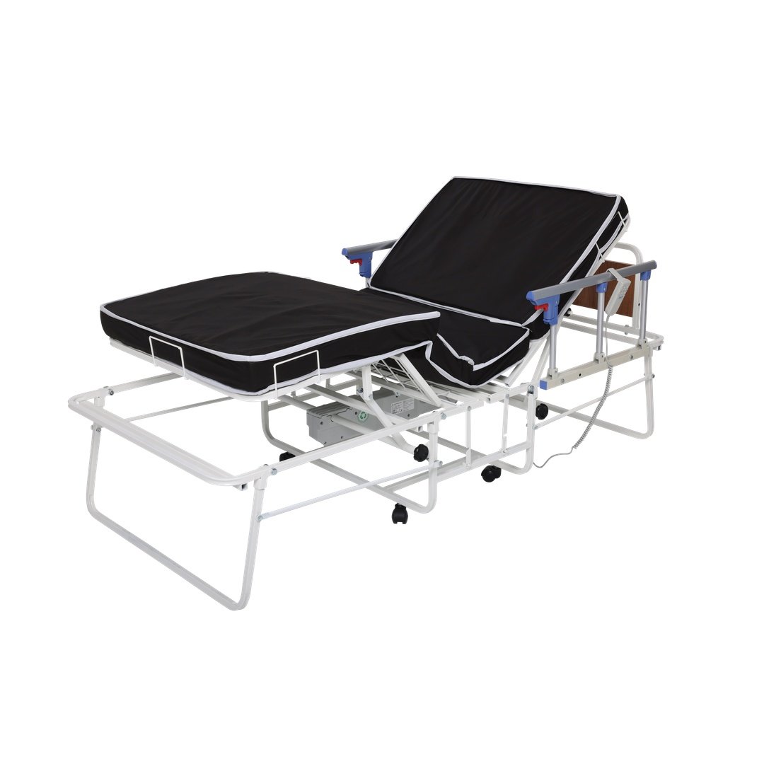 AZKA DF01 - Dual Motorlu Alüminyum Korkuluklu Katlanabilir Hasta