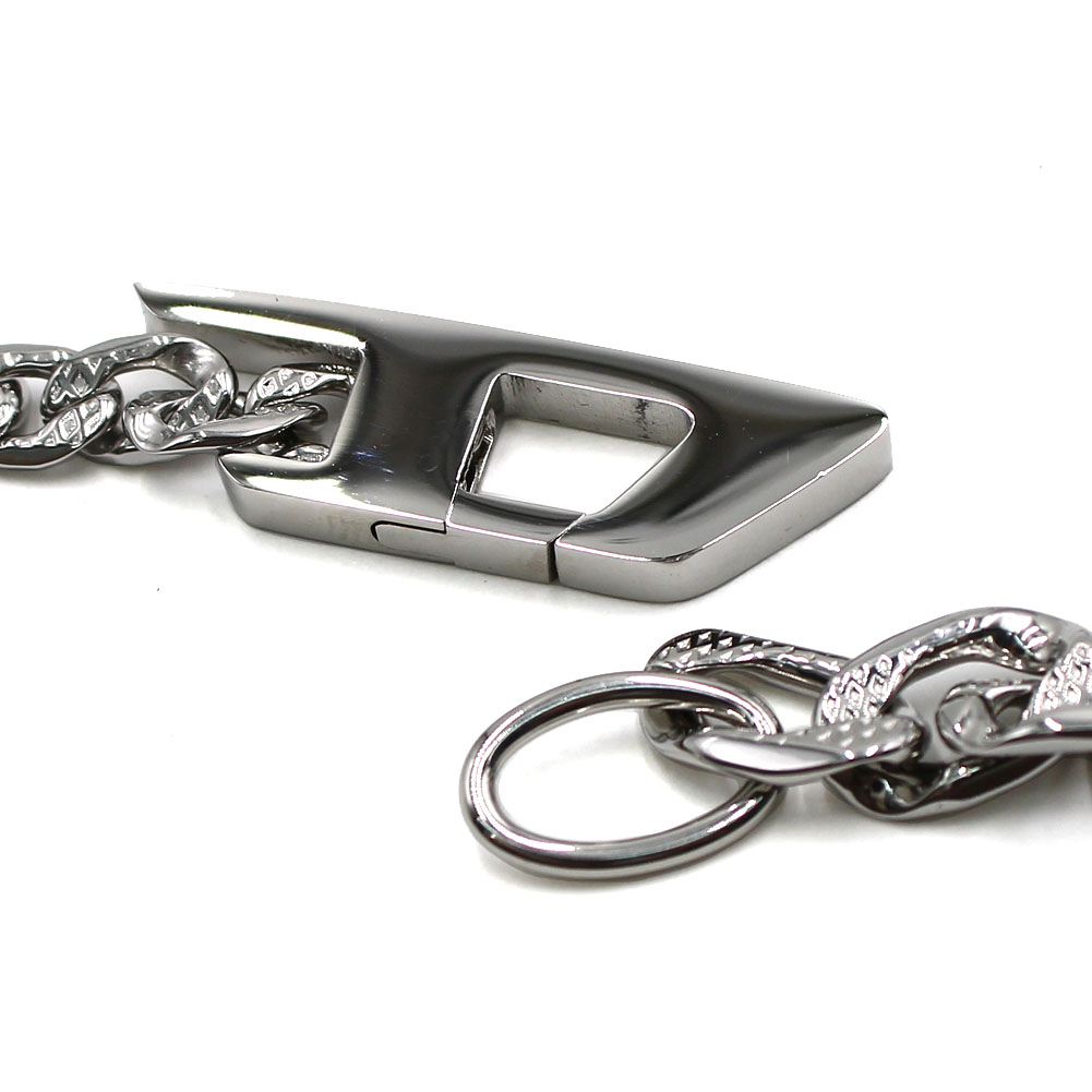 DIESEL ディーゼル DX1497040 ステンレススチール製チェーンネックレス