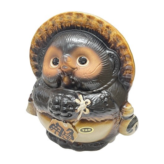 信楽焼 お願い狸 オス 5号・縁起物 / 京都の人形・こけし・和雑貨通販