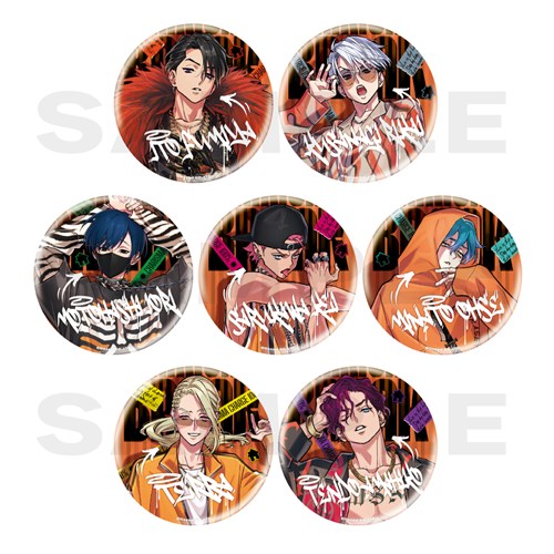 トレーディングメタリック缶バッジ RAP BATTLE BREAKver.(全7種