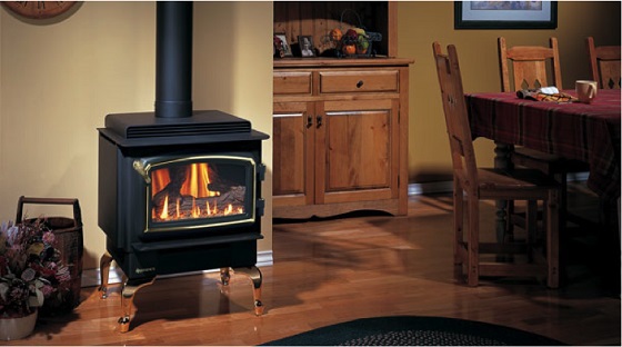 都市ガス利用でランニングコストが安い、メンテナンスも楽なガス暖炉