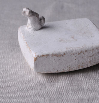 石原稔久さん 鹿絵付鉢 皿 22cm 石原稔久さん 鹿絵付鉢 皿 22cm