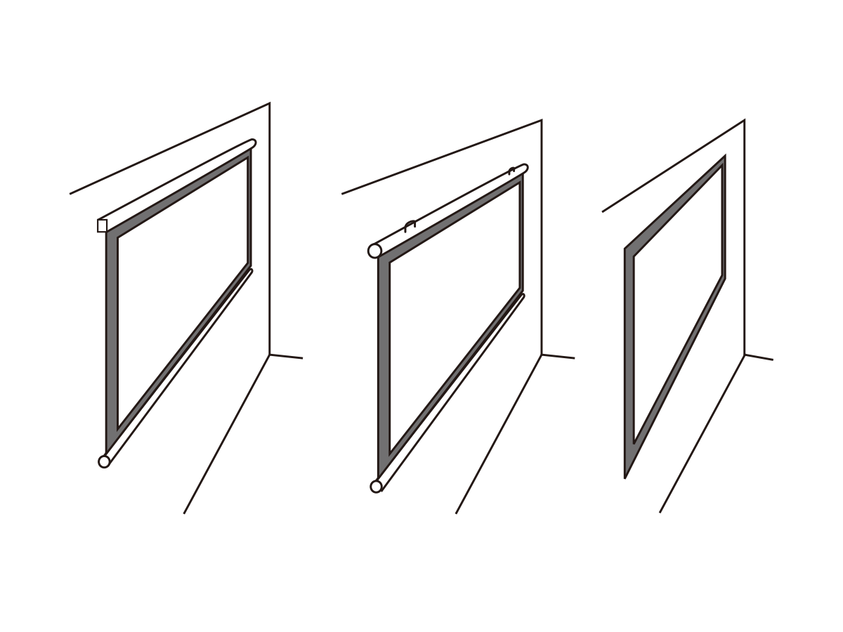 スクリーンの設置方法を知ろう！設置場所や使用頻度に応じて