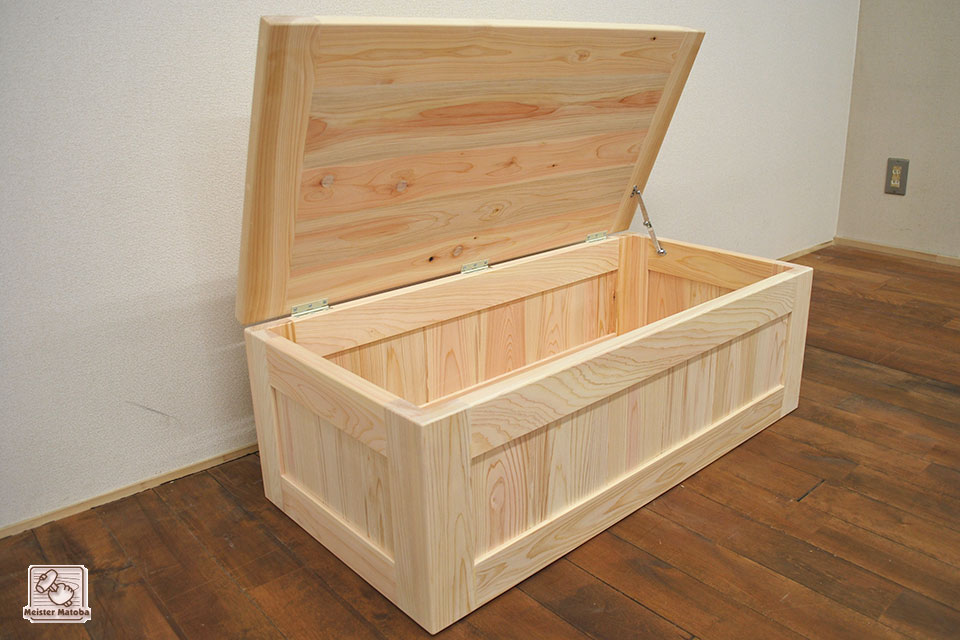 ちー。北海道民芸家具 収納付きベンチ(イス、収納箱) ちー。北海道民芸