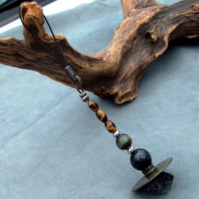 ハンドメイドアクセサリーのヒッピースタイル / 両剣水晶(ダブル