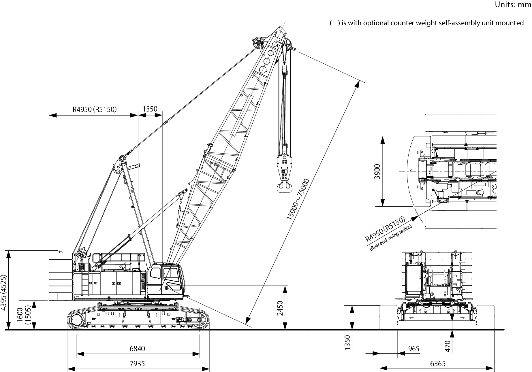 SCX1500A-3 | Crawler Cranes | Products | Sumitomo Heavy Industries
