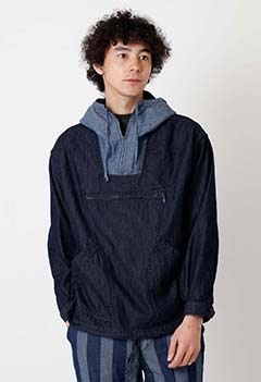 ライトデニム アノラックパーカ | BLUE BLUE | ハリウッドランチ