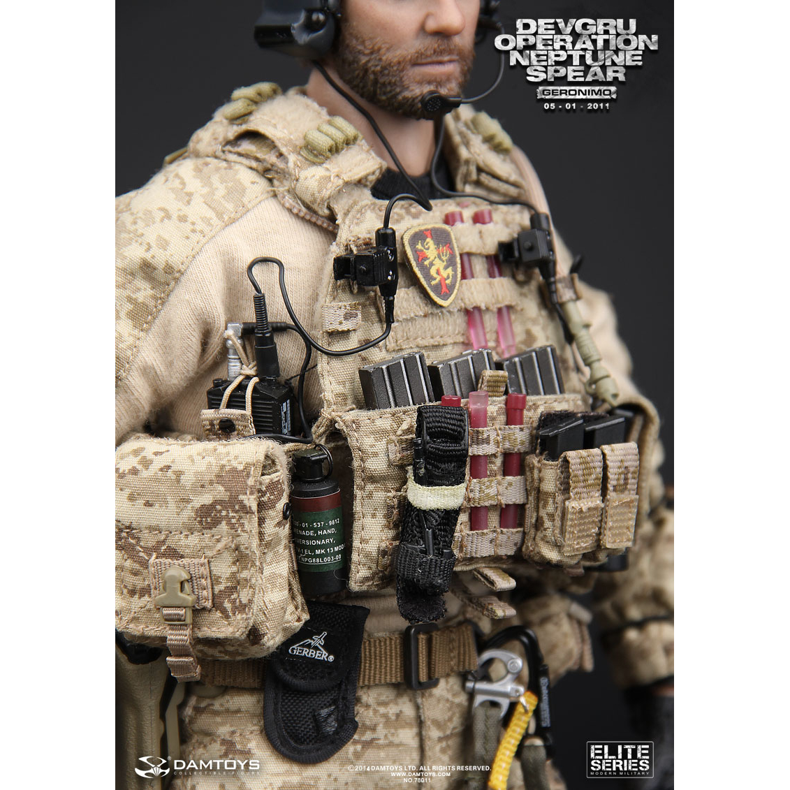 DEVGRU Operation Neptune Spear Geronimo Elite Series figurine 12