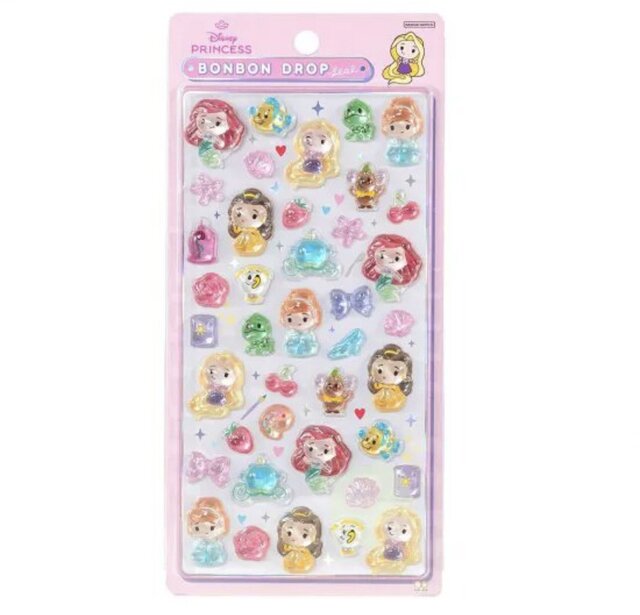 大人気のディズニー「ボンボンドロップシール」が抽選販売！プリンセス