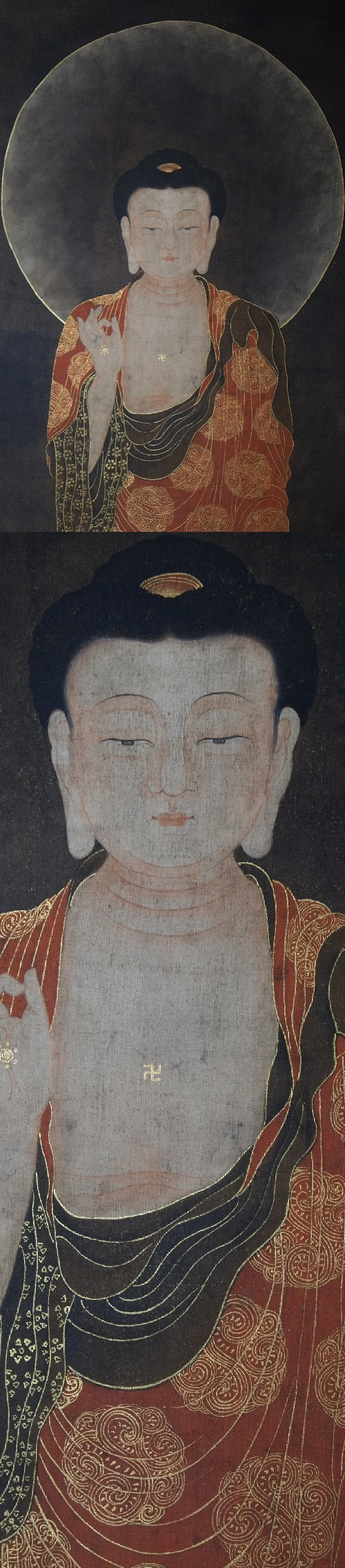 高麗仏画 阿弥陀如来像図 高麗時代末期 絹本・軸装 :: ichian