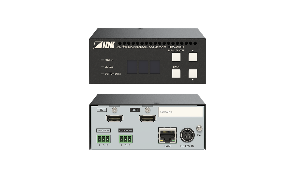 HDS-V01U 4K@60対応 HDMIオーディオエンベッダー・ディエンベッダー