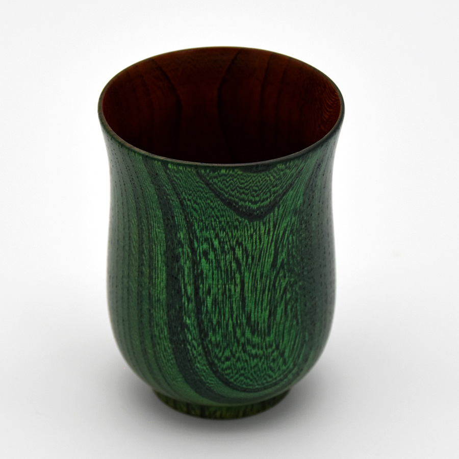 スリム湯呑み 欅 木製 漆塗り 漆器の井助