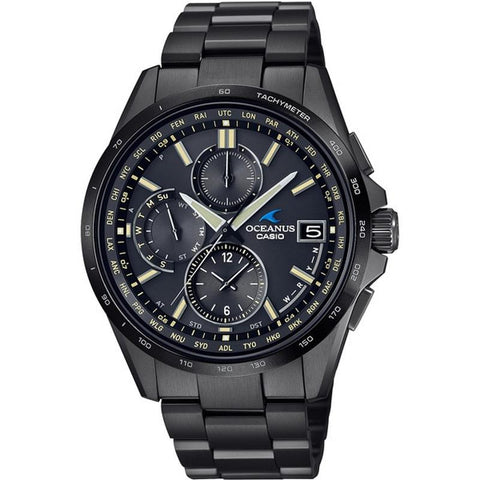 Casio Men's OCEANUS Classic Line All-Black DLC OCW-T2600JB-1AJF