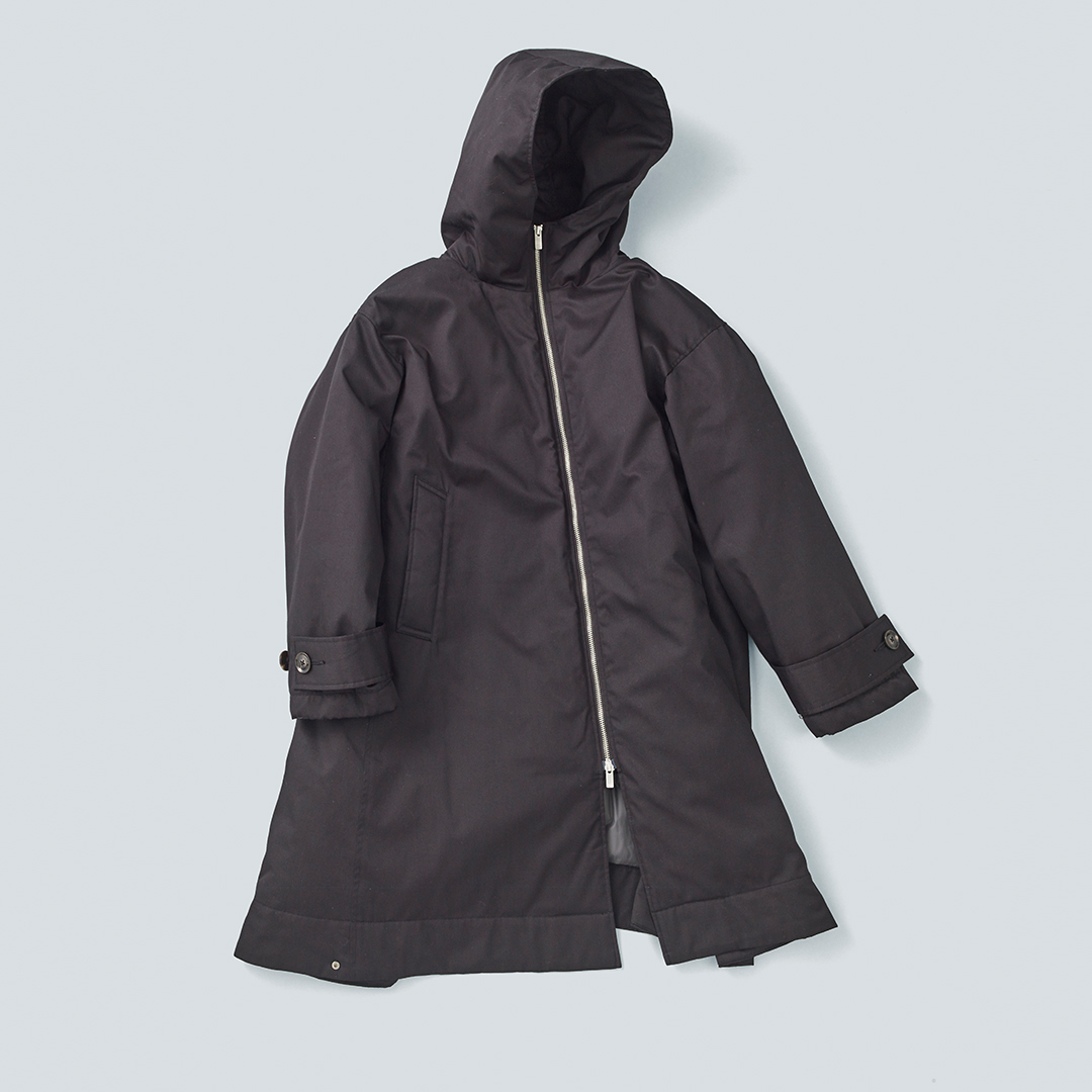 miffew ミフュー テントライン ジップアップ ダウン コート “TENT LINE