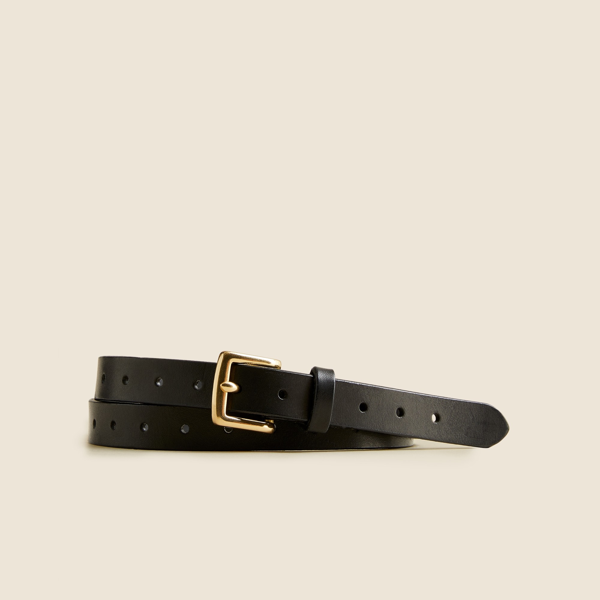 Perforated Italian Leather Belt For Women | J.Crew
