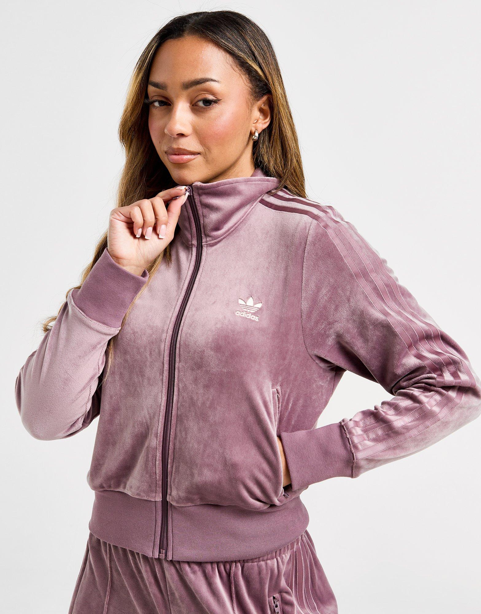 Purple adidas Velour Firebird Track Top - JD Sports Malaysia