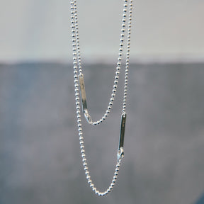 Nova vol.1】ボールチェーンコンビネックレス SV 50cm