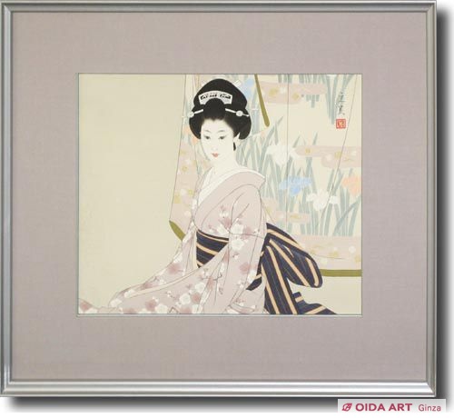 志村立美 あやめ | 絵画など美術品の販売と買取 | 東京・銀座 おいだ美術