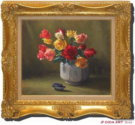 和田英作 薔薇 | 絵画など美術品の販売と買取 | 東京・銀座 おいだ美術