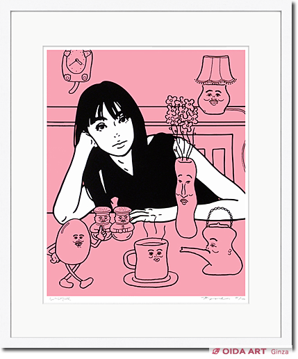 KYNE(キネ) KYNE×NONCHELEEE「Untitled」（2023/ピンク） | 絵画など