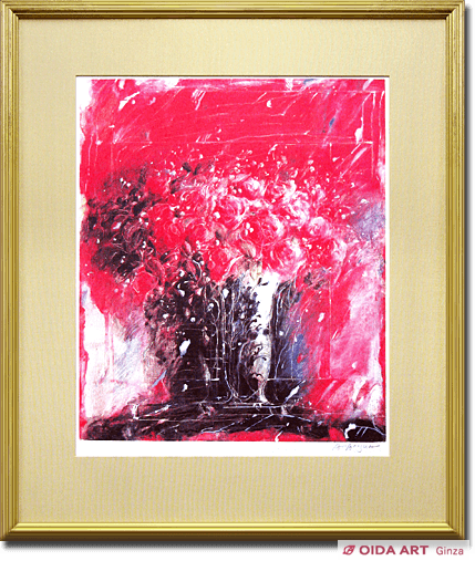 彼末宏 薔薇 | 絵画など美術品の販売と買取 | 東京・銀座 おいだ美術