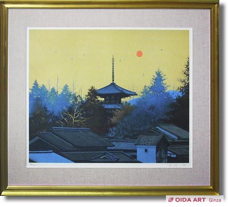千住博 法輪寺朝景 | 絵画など美術品の販売と買取 | 東京・銀座 おいだ美術