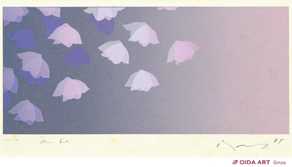 井上公三 桜の一日 夜明け | 絵画など美術品の販売と買取 | 東京・銀座