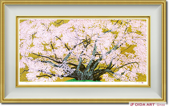 中島千波 素櫻神社の神代櫻(2001年) | 絵画など美術品の販売と買取