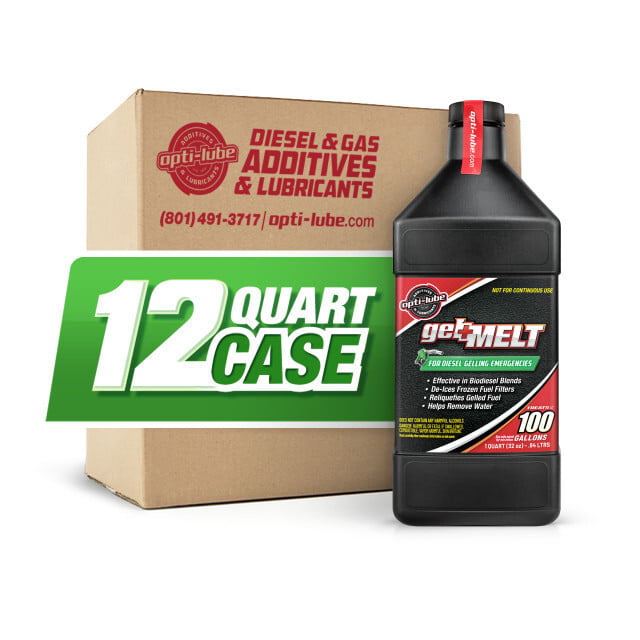 Opti-Lube Gel Melt Diesel Fuel Additive - Case of 12 Quarts (32oz