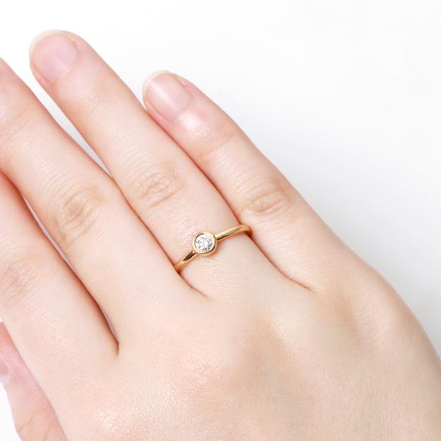 K18/Pt「0.15ctメゾ」 リング｜【オレフィーチェ】Orefice