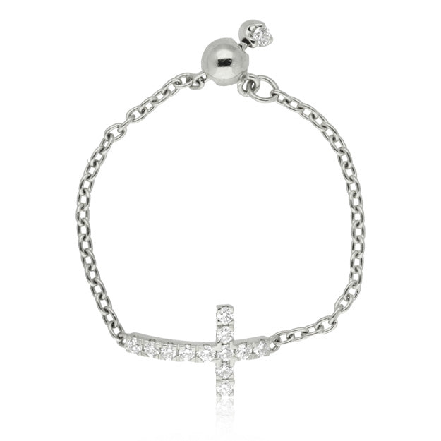 K18/Pt「リヴェラーレ」チェーンリング｜【オレフィーチェ】Orefice