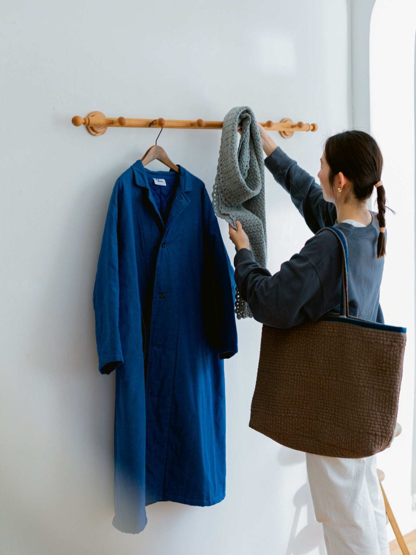 オリジナル・壁掛けコートラック／6フック｜家具｜オルネ ド フォイユ