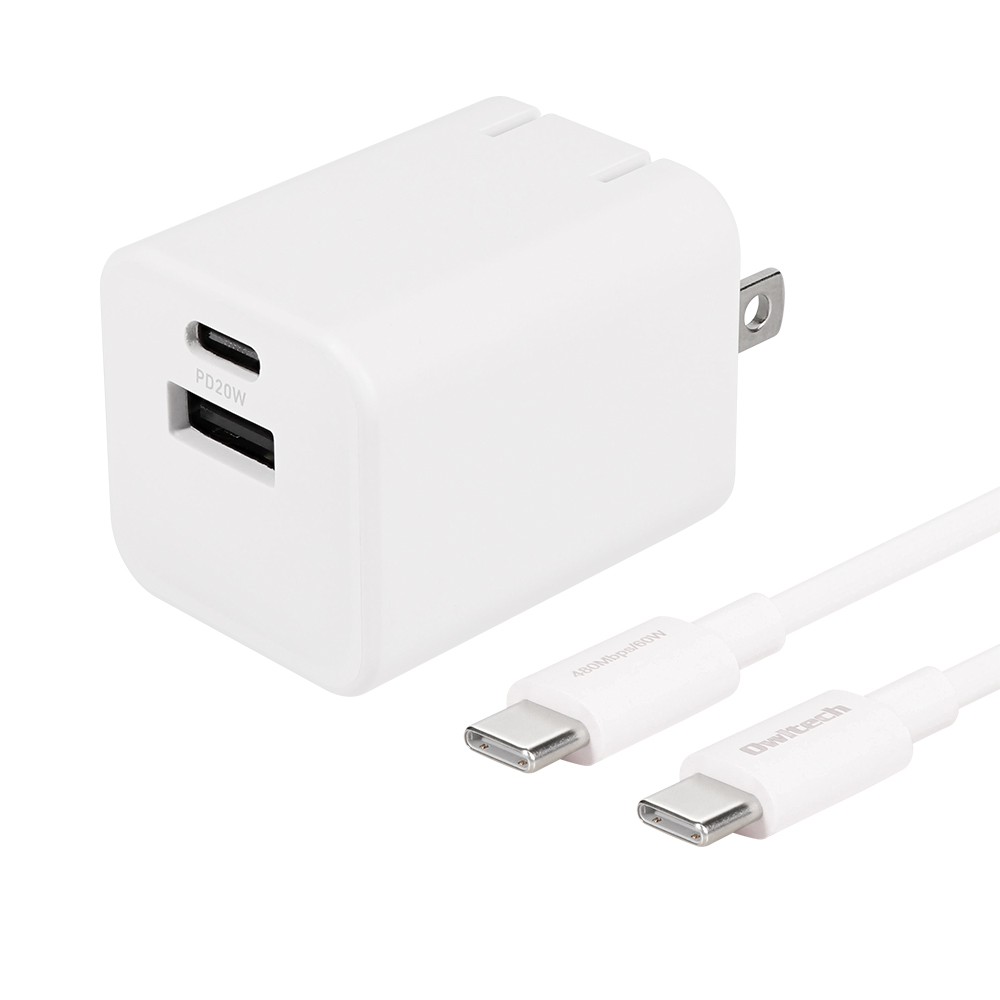 USB Type-Cケーブル付属 最大PD20W出力 GaN採用 USB Type-C×1 USB Type