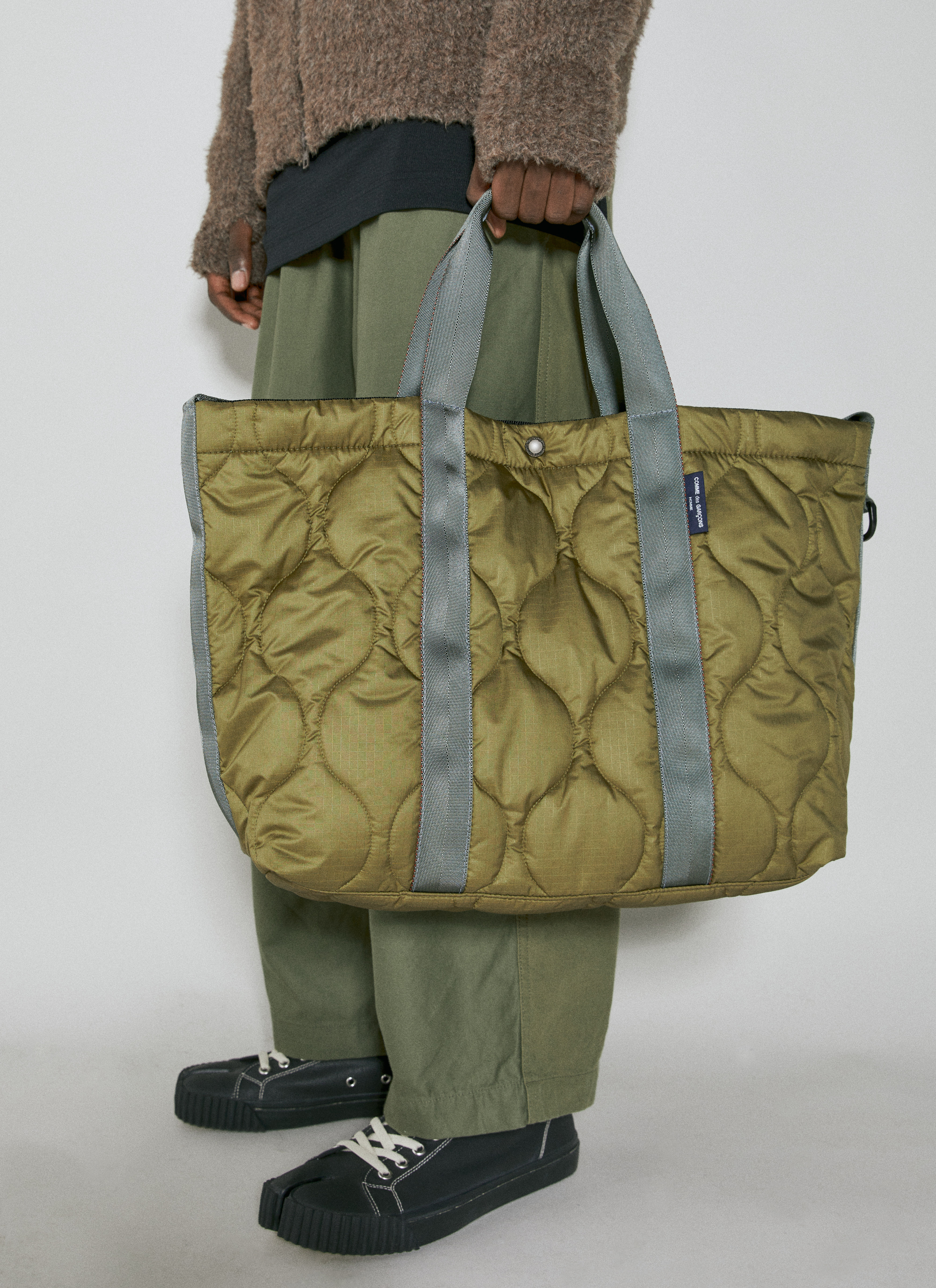 Comme des Garçons Homme Men's' Quilted Tote Bag in Green | LN-CC®