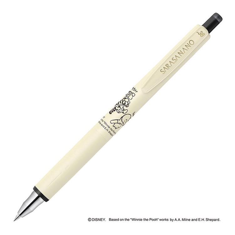サラサナノ ボールペン 0.38mm ゲルインク くまのプーさん セピア