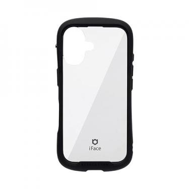 iPhone16用 iFace Reflection 強化ガラスクリアケース ブラック