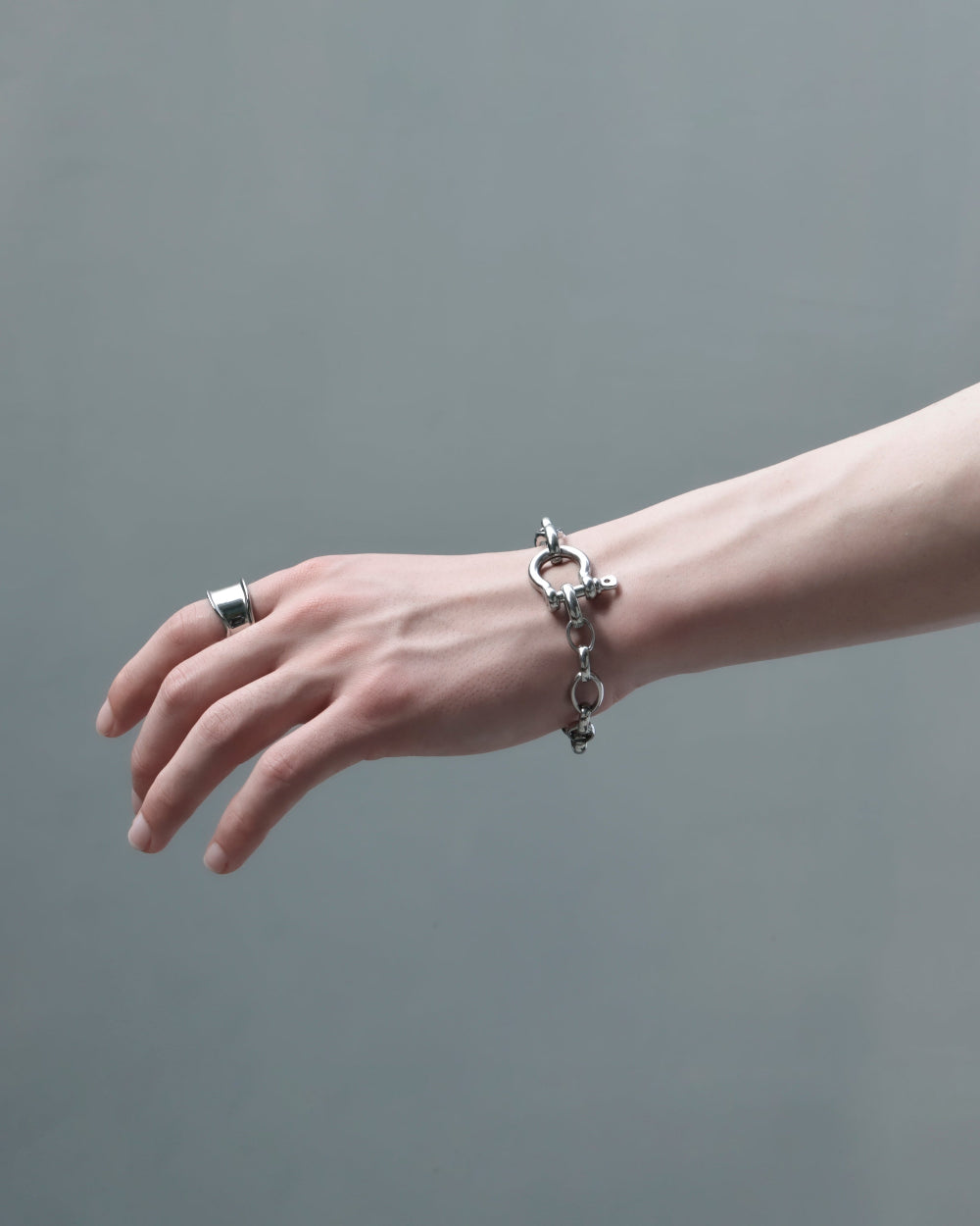 ホースシュー(馬蹄) チェーン ブレスレット／316Lステンレス｜LOSEFORD