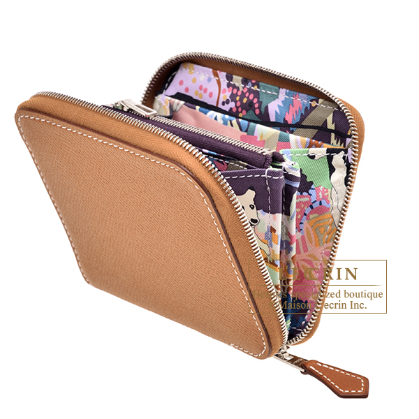 エルメス アザップ シルクイン コンパクト ゴールド/ カシス ヴォー