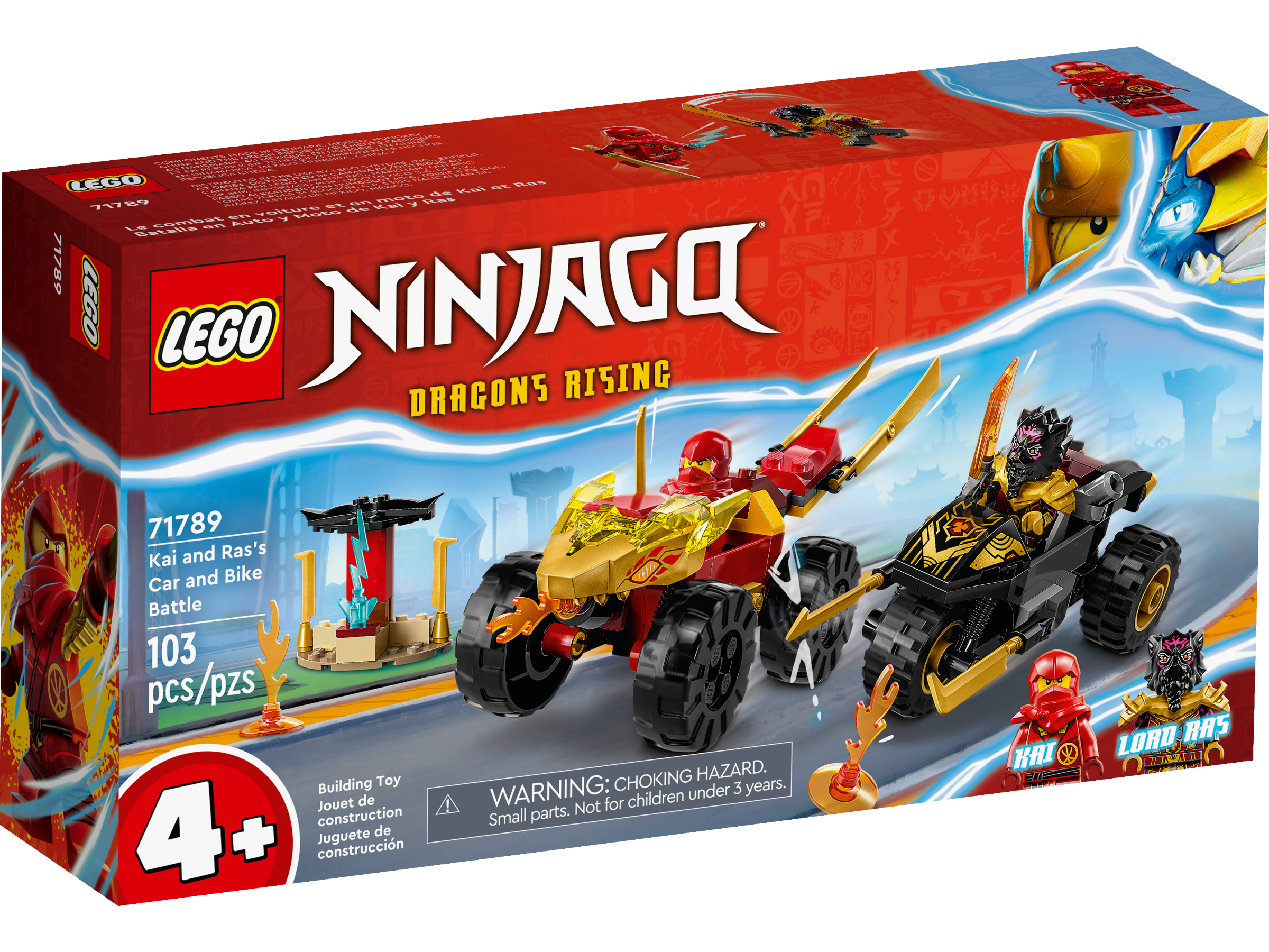 Kai and Ras's Car and Bike Battle 71789 | NINJAGO® | Buy online at