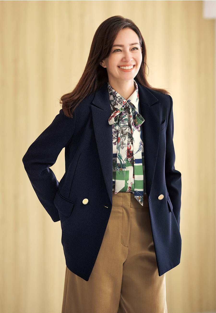 Leilian レリアンホワイトレーベル ドルマンウールワンピース ウール